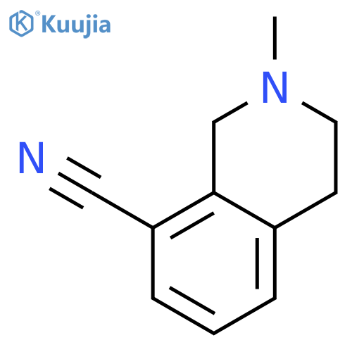 1,2,3,4-tetrahydro-2-methyl-8-Isoquinolinecarbonitrile structure