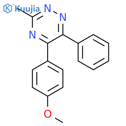 1,2,4-Triazine, 5-(4-methoxyphenyl)-3-methyl-6-phenyl- structure