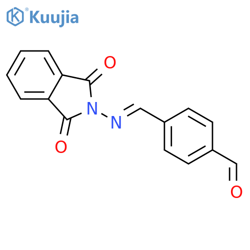 Benzaldehyde, 4-[[(1,3-dihydro-1,3-dioxo-2H-isoindol-2-yl)imino]methyl]- structure