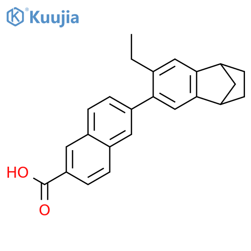 2-Naphthalenecarboxylic acid, 6-(7-ethyl-1,2,3,4-tetrahydro-1,4-methanonaphthalen-6-yl)- structure