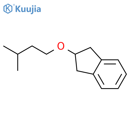 1H-Indene, 2,3-dihydro-2-(3-methylbutoxy)- structure
