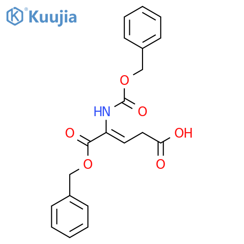 (3Z)-5-(benzyloxy)-4-{[(benzyloxy)carbonyl]amino}-5-oxopent-3-enoic acid structure