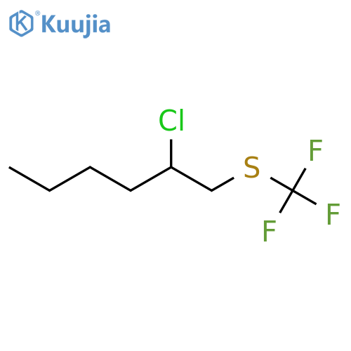 Hexane, 2-chloro-1-[(trifluoromethyl)thio]- structure