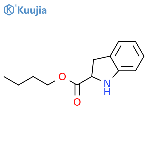 1H-Indole-2-carboxylic acid, 2,3-dihydro-, butyl ester structure