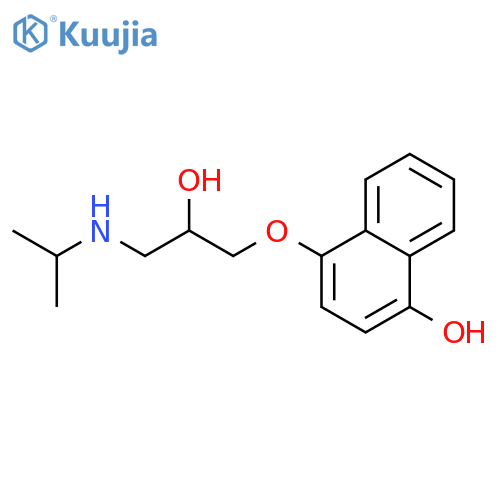1-Naphthalenol,4-[2-hydroxy-3-[(1-methylethyl)amino]propoxy]- structure