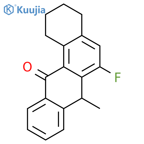 6-fluoro-7-methyl-2,3,4,7-tetrahydrotetraphen-12(1H)-one structure