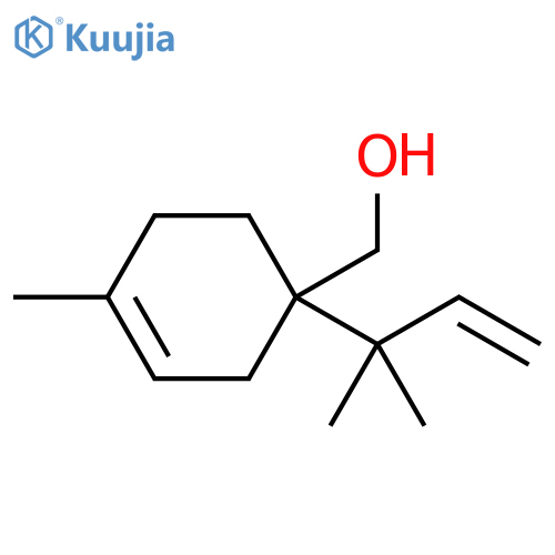 3-Cyclohexene-1-methanol, 1-(1,1-dimethyl-2-propen-1-yl)-4-methyl- structure