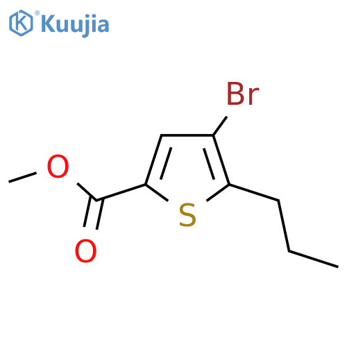 Methyl 4-bromo-5-propylthiophene-2-carboxylate structure