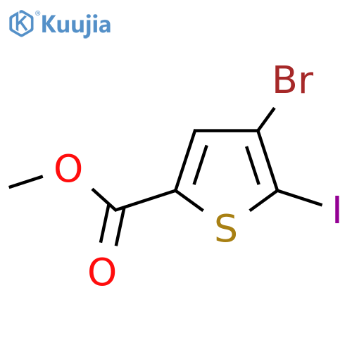 Methyl 4-bromo-5-iodothiophene-2-carboxylate structure