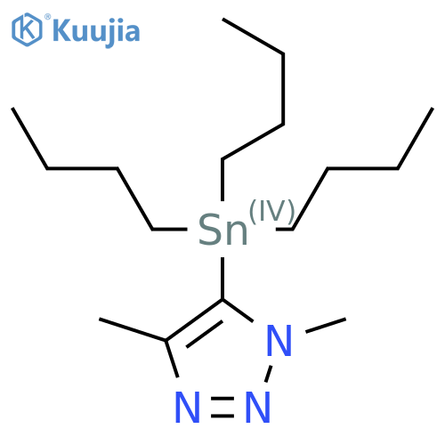 1,4-Dimethyl-5-(tributylstannyl)-1H-1,2,3-triazole structure