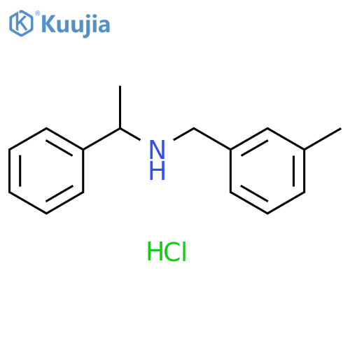 N-(3-Methylbenzyl)-1-phenyl-1-ethanamine hydrochloride structure
