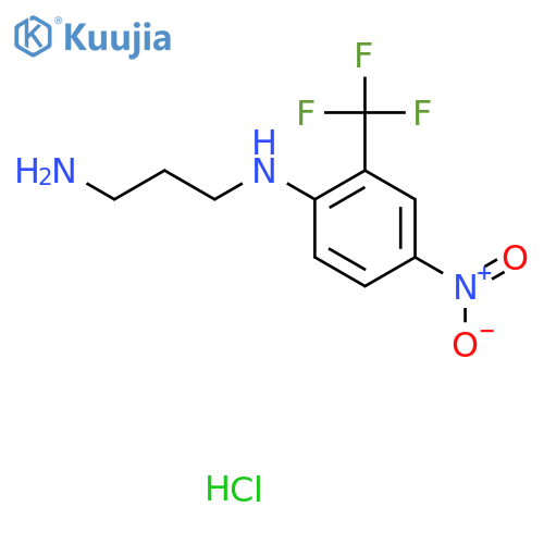 N-4-Nitro-2-(trifluoromethyl)phenylpropane-1,3-diamine hydrochloride structure