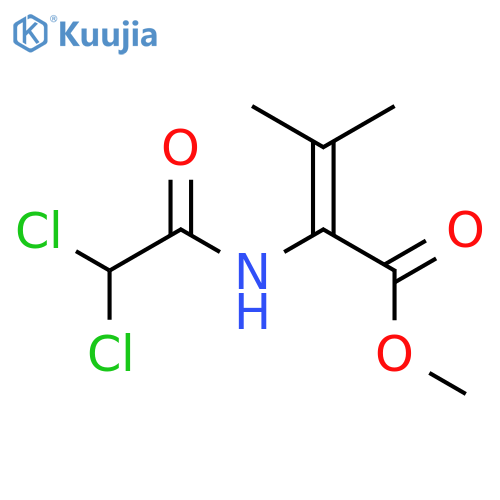 2-Butenoic acid, 2-[(dichloroacetyl)amino]-3-methyl-, methyl ester structure