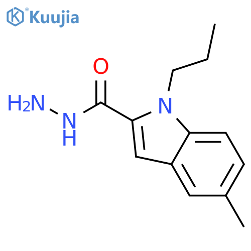 1H-Indole-2-carboxylic acid, 5-methyl-1-propyl-, hydrazide structure