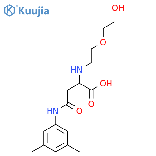 4-((3,5-Dimethylphenyl)amino)-2-((2-(2-hydroxyethoxy)ethyl)amino)-4-oxobutanoic acid structure