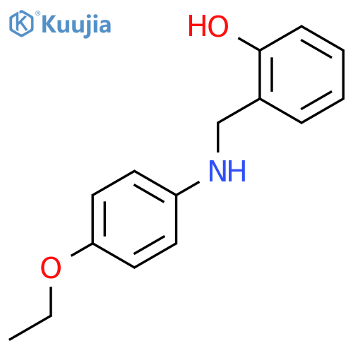 2-{(4-ethoxyphenyl)aminomethyl}phenol structure