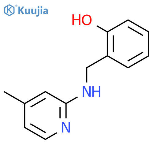 2-{(4-Methyl-2-pyridinyl)aminomethyl}phenol structure