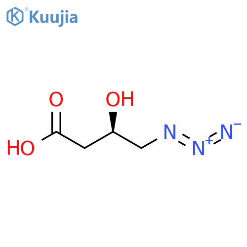 Butanoic acid, 4-azido-3-hydroxy-, (3R)- structure