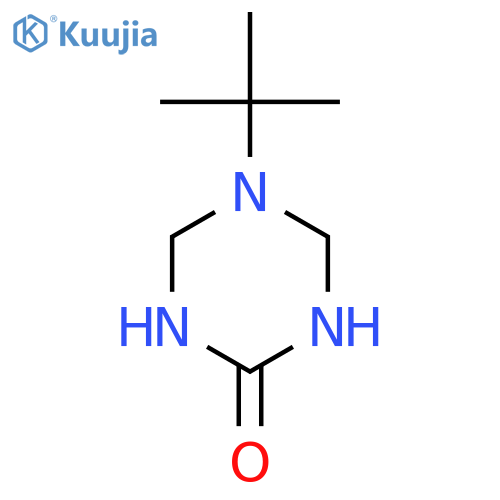 1,3,5-Triazin-2(1H)-one,5-(1,1-dimethylethyl)tetrahydro- structure