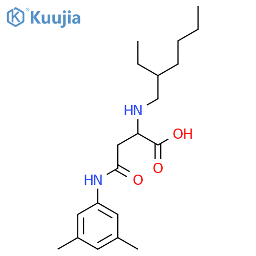4-((3,5-Dimethylphenyl)amino)-2-((2-ethylhexyl)amino)-4-oxobutanoic acid structure