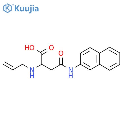 3-[(naphthalen-2-yl)carbamoyl]-2-[(prop-2-en-1-yl)amino]propanoic acid structure