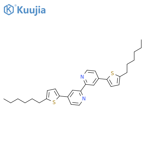 4,4'-Bis(5-hexylthiophen-2-yl)-2,2'-bipyridine structure