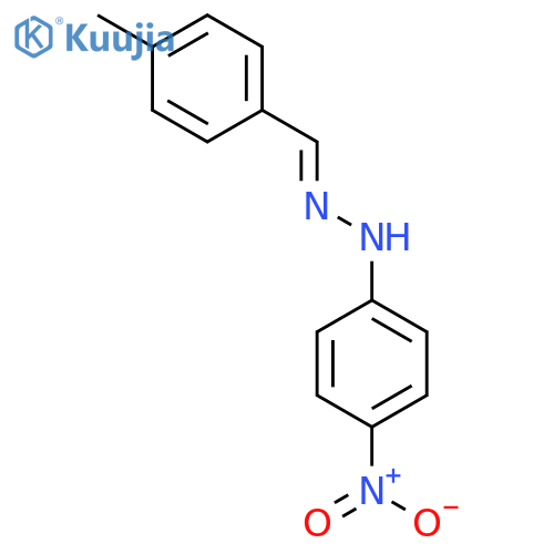 Benzaldehyde,4-methyl-, 2-(4-nitrophenyl)hydrazone structure