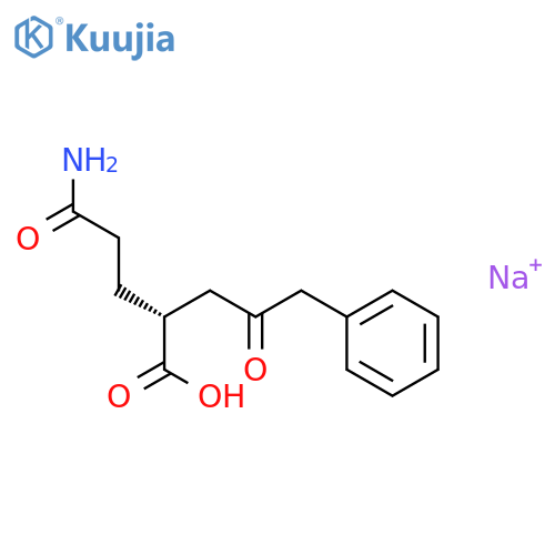 L-Glutamine,N2-(2-phenylacetyl)-, sodium salt (1:1) structure