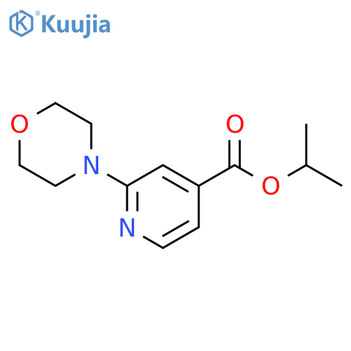 Isopropyl 2-morpholinoisonicotinate structure