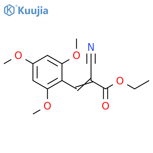 ethyl 2-nitrilo-3-(2,4,6-trimethoxyphenyl)prop-2-enoate, 98% structure