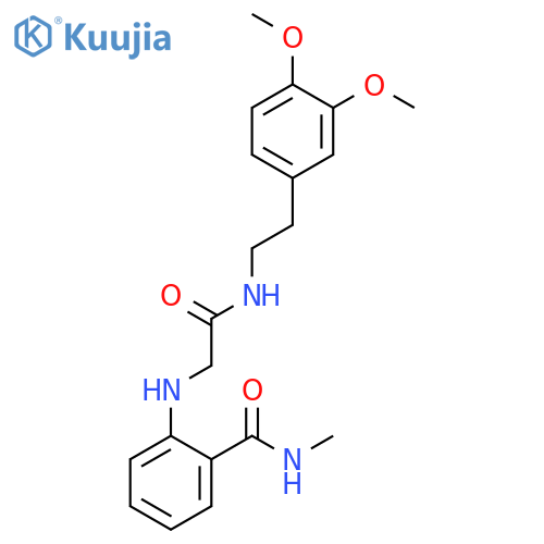 Benzamide, 2-[[2-[[2-(3,4-dimethoxyphenyl)ethyl]amino]-2-oxoethyl]amino]-N-methyl- structure