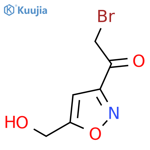 Ethanone,2-bromo-1-[5-(hydroxymethyl)-3-isoxazolyl]- structure