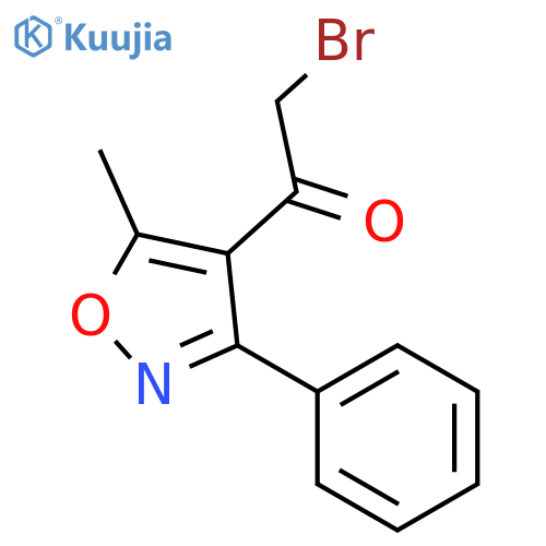 2-Bromo-1-(5-methyl-3-phenylisoxazol-4-yl)ethan-1-one structure