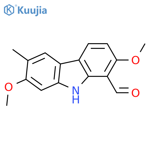 9H-Carbazole-1-carboxaldehyde,2,7-dimethoxy-6-methyl- structure