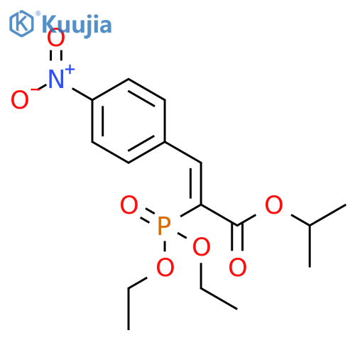 2-Propenoic acid, 2-(diethoxyphosphinyl)-3-(4-nitrophenyl)-,1-methylethyl ester, (Z)- structure