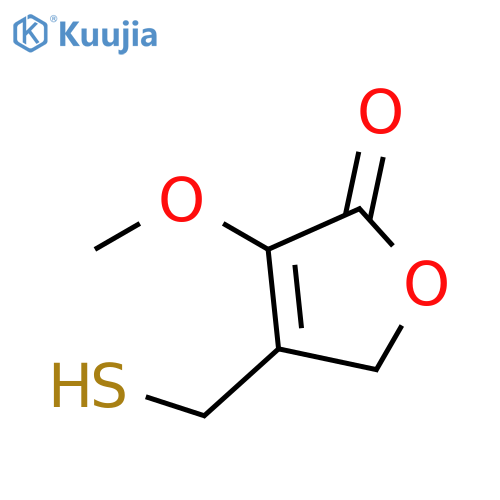 2(5H)-Furanone, 4-(mercaptomethyl)-3-methoxy- structure