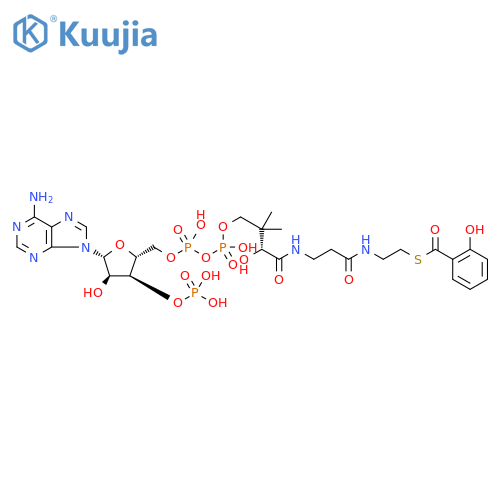 Coenzyme A, S-(2-hydroxybenzoate) structure