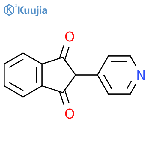 2-(pyridin-4-yl)-2,3-dihydro-1H-indene-1,3-dione structure