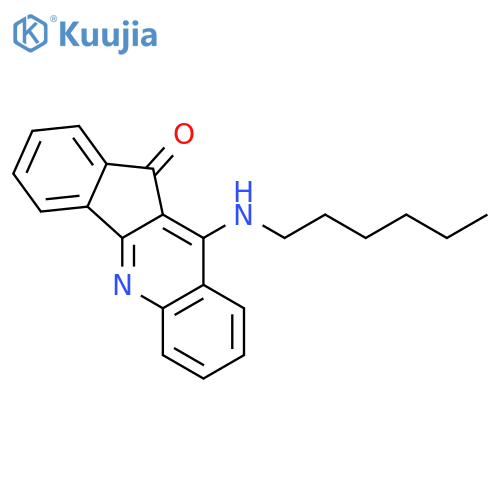 11H-Indeno[1,2-b]quinolin-11-one, 10-(hexylamino)- structure