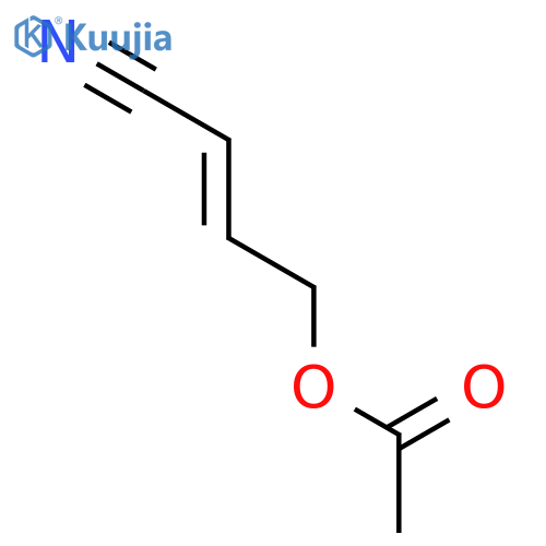 2-Butenenitrile, 4-(acetyloxy)-, (2E)- structure