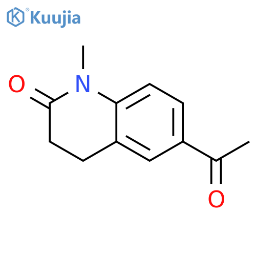 6-acetyl-1-methyl-1,2,3,4-tetrahydroquinolin-2-one structure