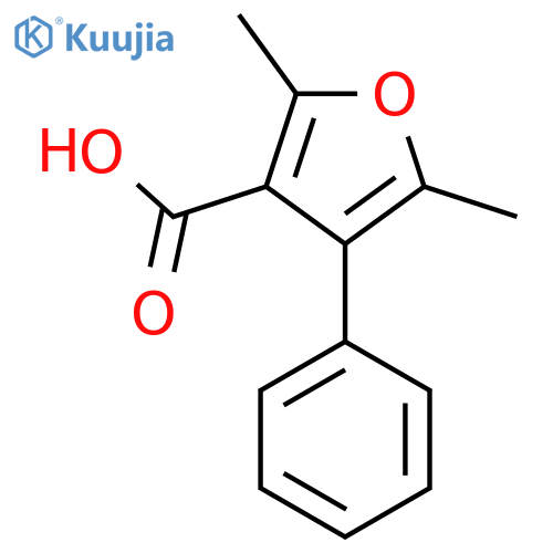 2,5-Dimethyl-4-phenyl-3-furoic acid structure