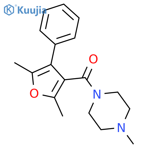 Piperazine, 1-[(2,5-dimethyl-4-phenyl-3-furanyl)carbonyl]-4-methyl- structure