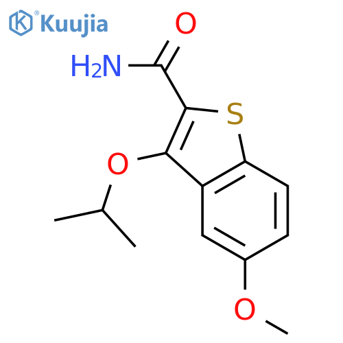Benzo[b]thiophene-2-carboxamide,5-methoxy-3-(1-methylethoxy)- structure