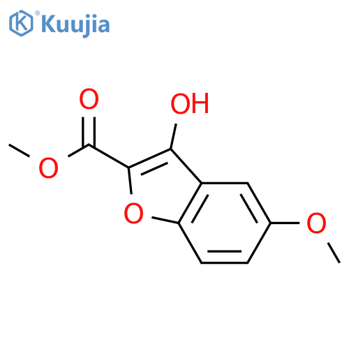 Methyl 3-hydroxy-5-methoxy-1-benzofuran-2-carboxylate structure