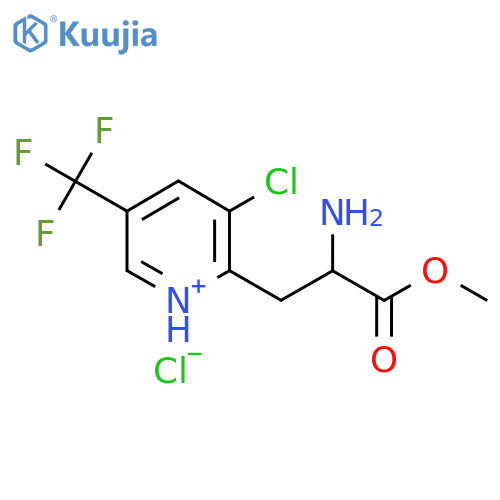 2-(2-Amino-3-methoxy-3-oxopropyl)-3-chloro-5-(trifluoromethyl)pyridinium chloride structure