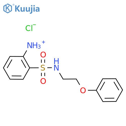 2-{(2-Phenoxyethyl)aminosulfonyl}benzenaminium chloride structure