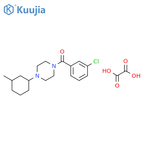 <br>(3-Chloro-phenyl)-[4-(3-methyl-cyclohexyl)-piperazin-1-yl]-methanone; compo und with oxalic acid structure