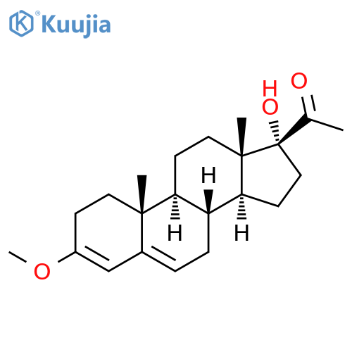 Pregna-3,5-dien-20-one, 17-hydroxy-3-methoxy- structure