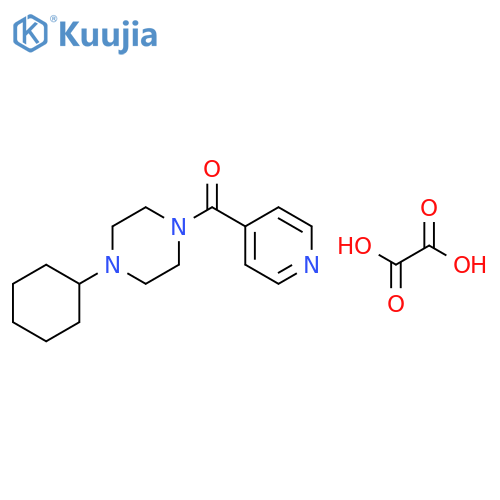 <br>(4-Cyclohexyl-piperazin-1-yl)-pyridin-4-yl-methanone; compound with oxalic  acid structure